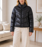 Ladies Padded Crop Zip Jacket - StylePhase SA