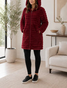 Ladies Red Fur Pattern Jacket - StylePhase SA