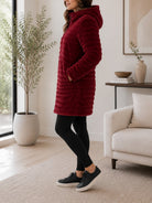 Ladies Red Fur Pattern Jacket - StylePhase SA
