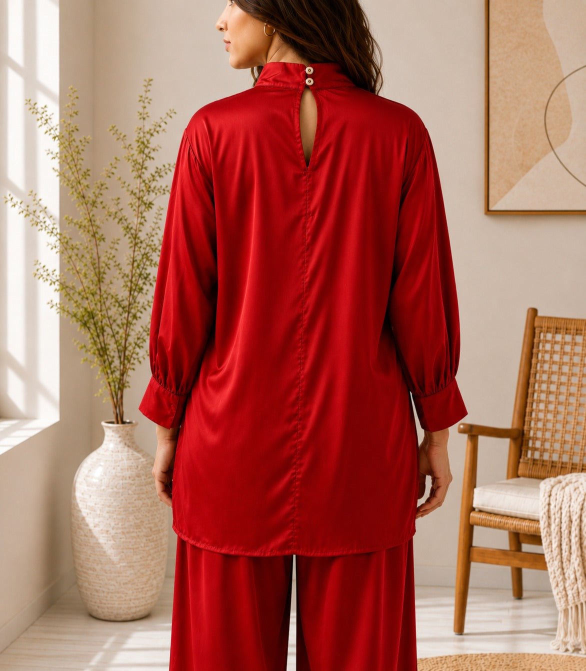 Ladies Red New Feeling Two-Piece Set - StylePhase SA