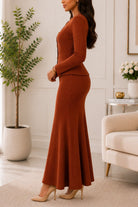 Ladies Rust Rib Two Piece Set- New Feeling - StylePhase SA
