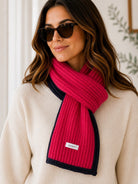 Ladies Tassel End Scarf-Red - StylePhase SA