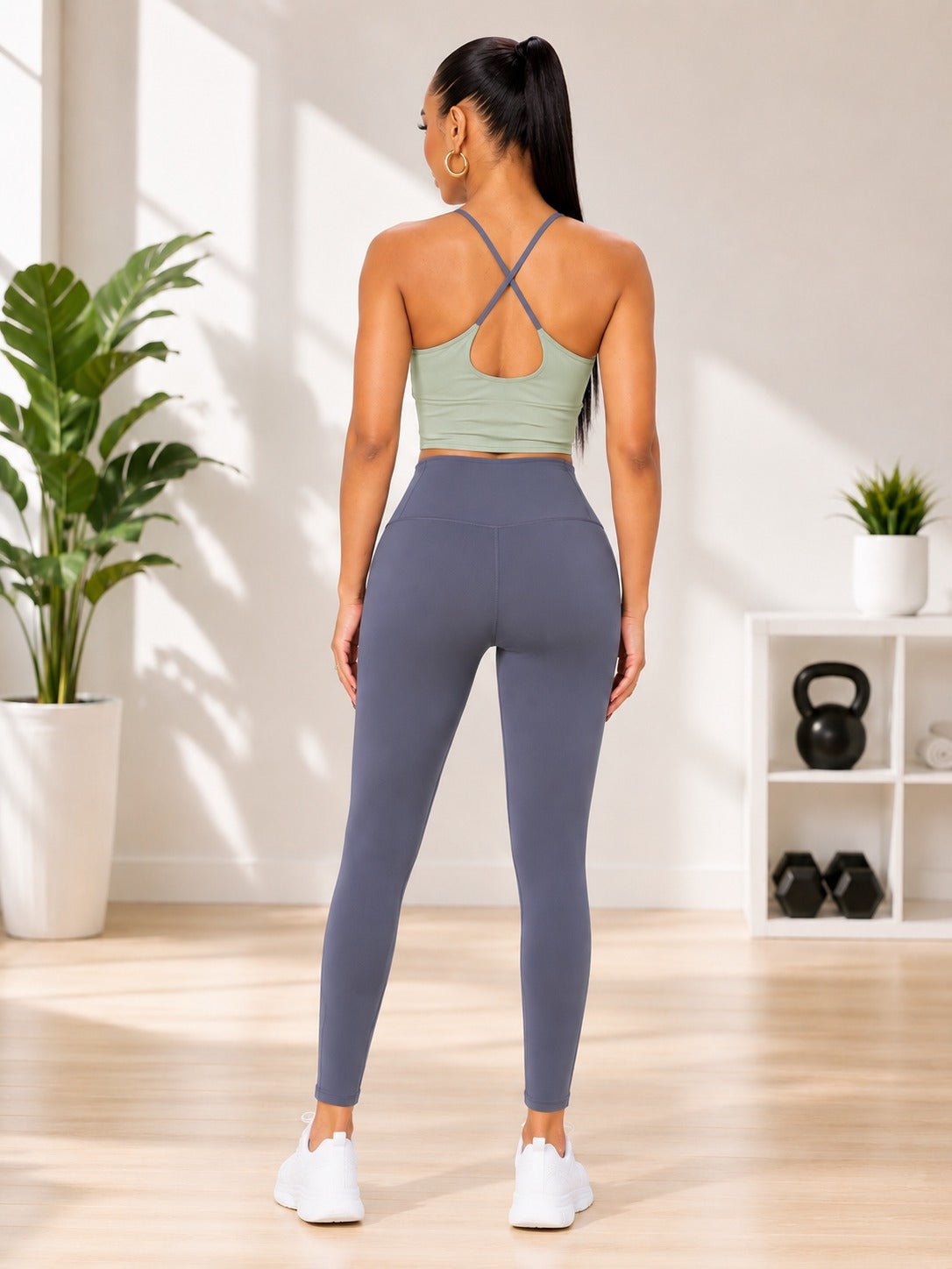 Ladies Two Tone Strappy Activewear New Feeling Set - StylePhase SA