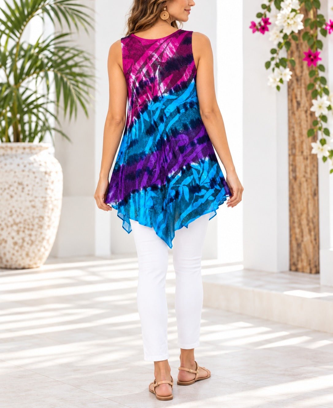 Ladies Tye Dye Top -Pink - StylePhase SA