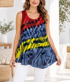 Ladies Tye Dye Top -Red - StylePhase SA