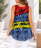 Ladies Tye Dye Top -Red - StylePhase SA