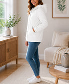 Ladies White Hoody Jacket - StylePhase SA