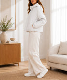 Ladies White Zip Hoody Puffer Jacket - StylePhase SA