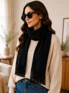Ladies Winter Scarf-Black - StylePhase SA