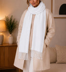 Ladies Winter Scarf - White - StylePhase SA