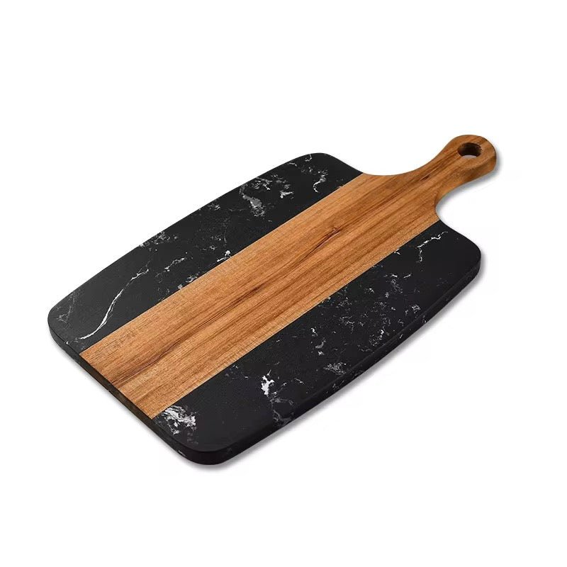 Modern Acacia Wood & Marble Chopping Board - 40 x 20 cm - Home Phase