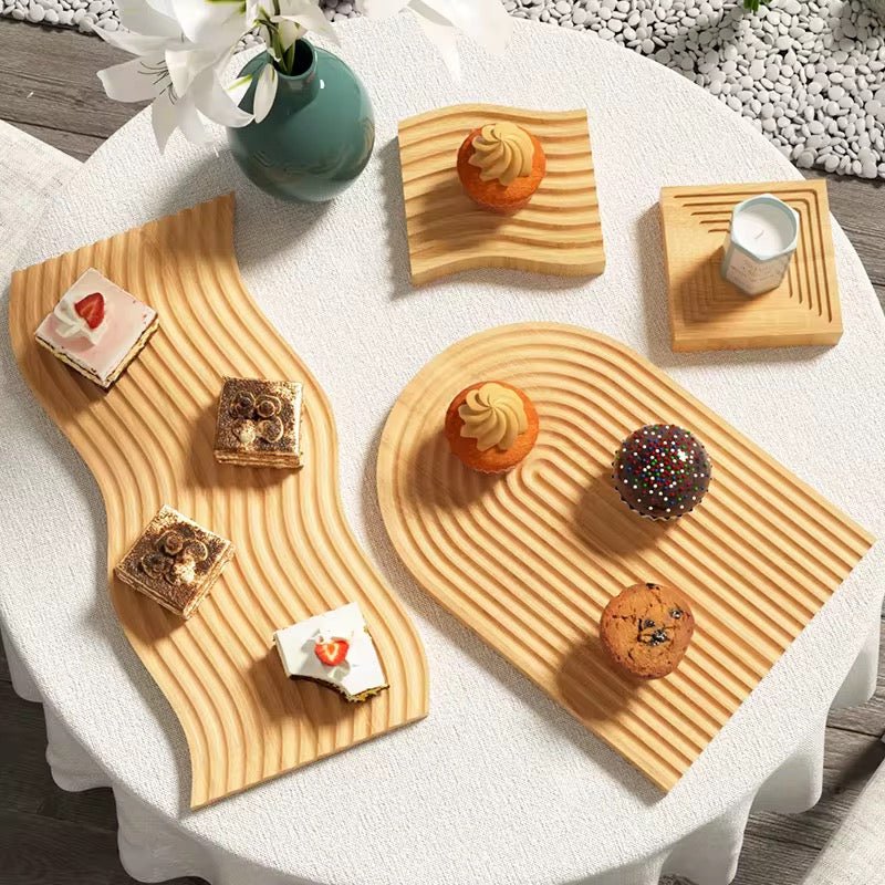 Modern Dome Bamboo Tray - Home Phase