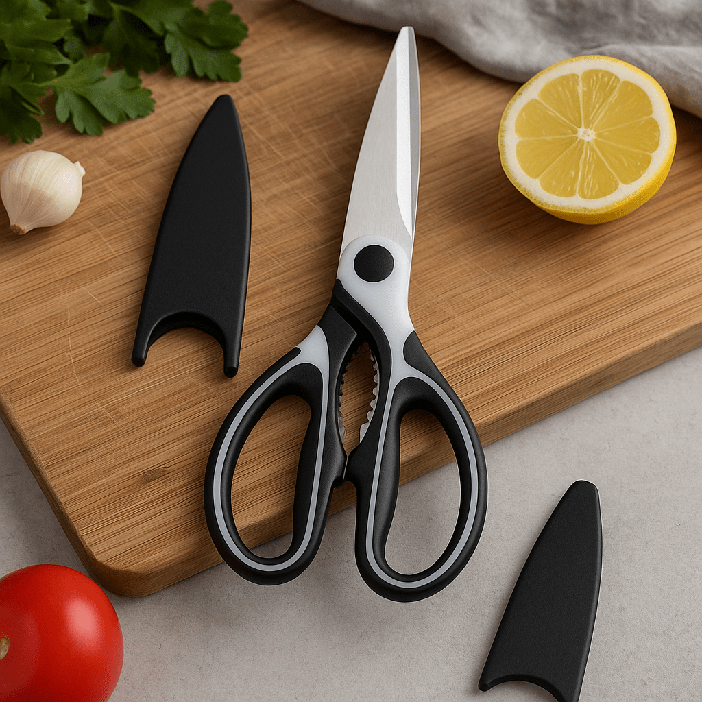 Multifunctional Kitchen Scissor With Safety Cover - Home Phase