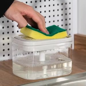 Plastic Soap Pump & Sponge Caddy - Home Phase