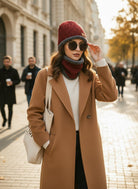 Red Faux Fur Beanie And Neck Warmer Set - StylePhase SA