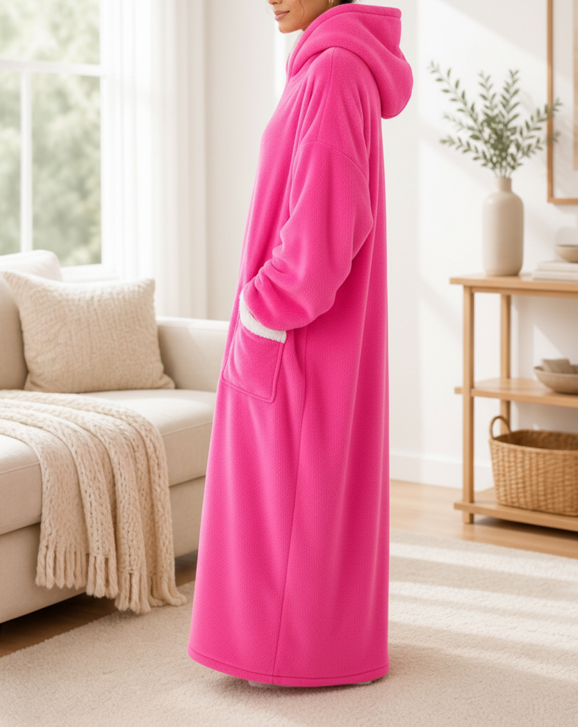 Side View – Pink Blanket Hoodie