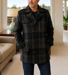 Unisex Black Melton Blazer Coat - StylePhase SA