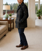 Unisex Black Melton Blazer Coat - StylePhase SA
