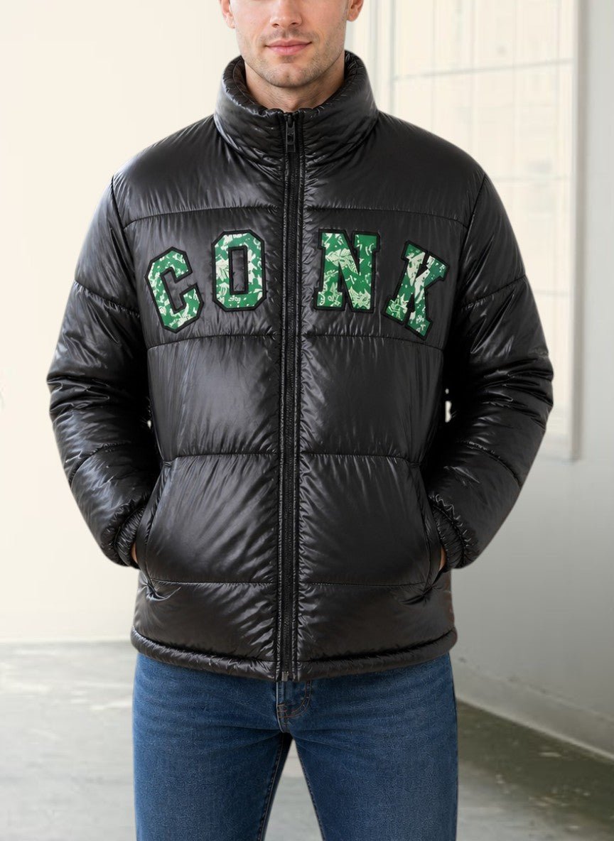Unisex Green Printed Jacket - Conk - StylePhase SA