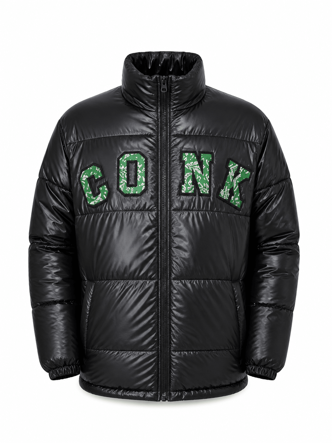Unisex Green Printed Jacket - Conk - StylePhase SA